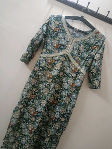 Floral Print Alia Cut Kurti