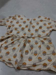 Floral Print Ethnic Top