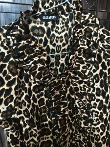 Leopard Print Top For Women