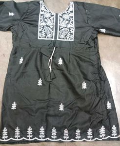 New Short Chikankari Kurti