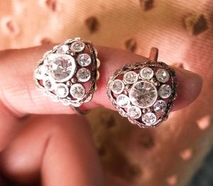 Pure Silver Zircon Toe Rings