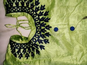 Green Embroidered Kurta Set