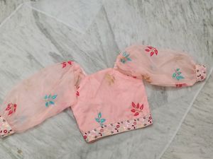 Peach Flower Lehnga Two Blouse Price Dropped 🎉🎉