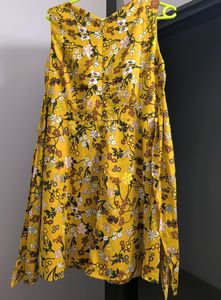 Musterd Color Dress