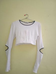 Zara Cut-off Crop Top