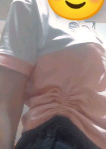 A Pink And White Elegant Top