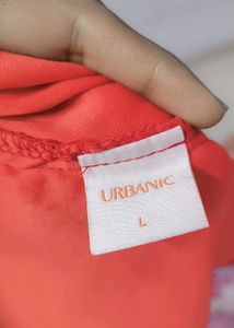 URBANIC Red One-Shoulder Bodycon Dress