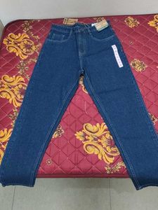 Dark Blue Straight Leg Jeans