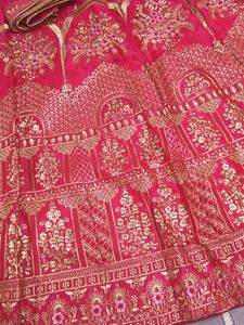 Stunning Pink Embroidered Lehenga Choli