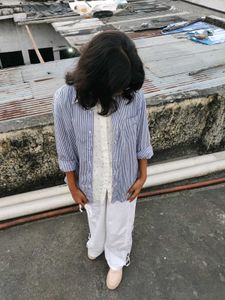 UNIQLO Y2K AESTHETIC TRENDING Striped  Shirt