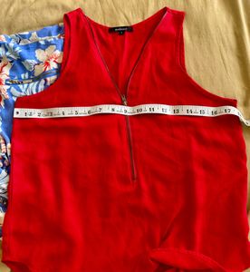Red Tank &amp; Floral Shorts