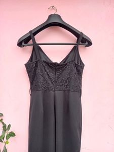 Black Lace Top Jumpsuit