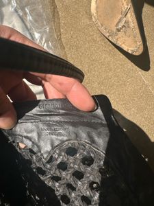 Zara Leather Woven Ankle Boots