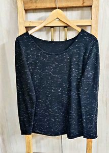 Black Cotton Swift Top Size-36