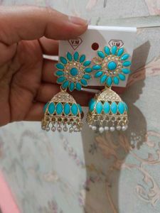 Sky Blue Beautiful Earrings