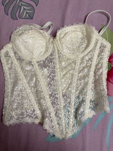 Vintage White Corset