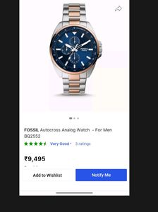 Fossil Autocross Analog Watch