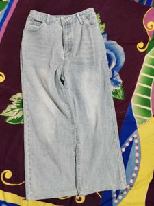 Wide Leg Denim Jeans