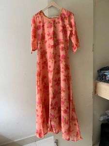 Floral Anarkali Dupatta Set