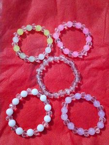 All 4 AT 150. Clear Quartz Beaded Bracelet
