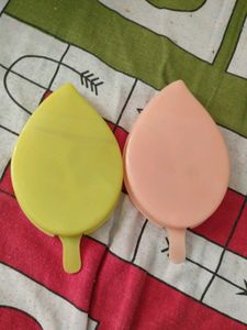 Very Beautiful Leaf Soap Case New (Pack Of 2)