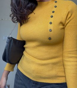 🌻Affordable!!!! Yellow Buttoned Knit Sweater🌻