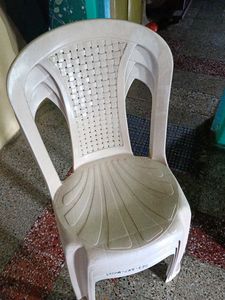 Durable White Plastic Chair