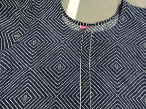 Pre-Loved Blue And White A-cut Kurti
