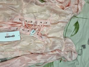 Pink Pintresty Dress Boack And Yellow