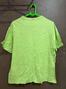 h&amp;m Green Graphic Tee