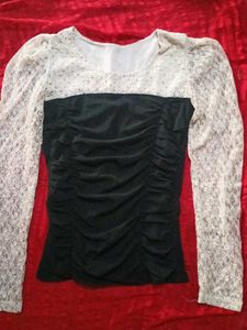 Lace Sleeve Top