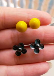 Earrings Set combo - Flower & Yellow