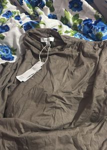 Brown Top with Ruched feature