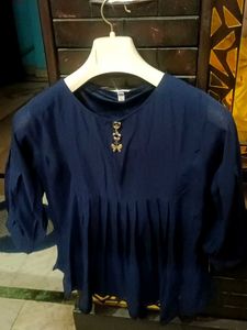 Women Navy Blue Top