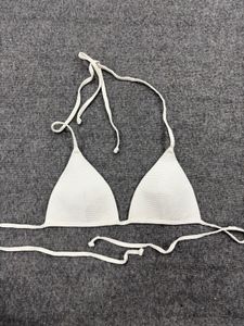 White Triangle Bikini Tie Up