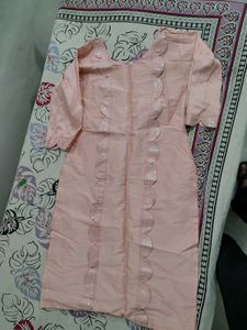 Peach Kurta Set