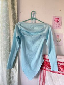 boat neck or off-shoulder top