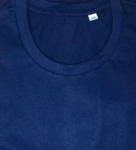 💥New Men&#39;s Premium Solid Cotton Navy Blue T-shirt