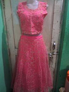 4 Piece Crop Top Lehnga With Duppata