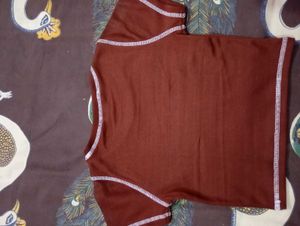 Brown Crop Top