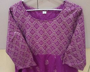Beautiful Purple Anarkali Kurta