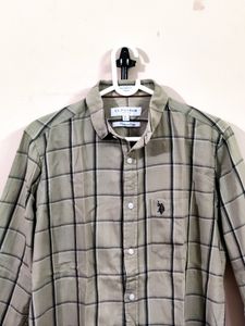 us polo premium mens checked shirt