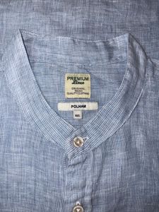 Polham Blue Premium Linen Shirt