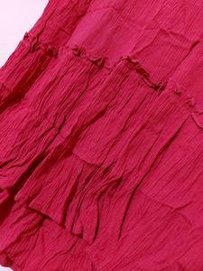 Dressberry round neck peplum pink top