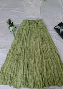 Ethnic Bandana Print Skirt