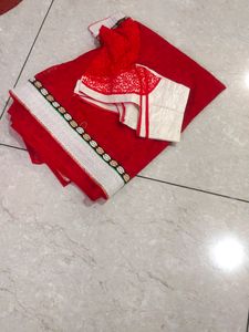 Beautiful Red Colour Saree