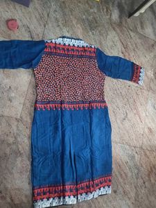 Blue Printed Kurti