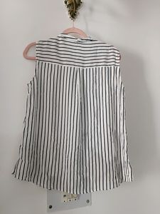 Blue WHITE Stripe Top