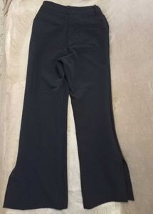 Black Flared Leg Trousers