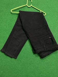 Black High Raise Denim Jeans